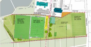 Revised plans for the Burgess Park Community Sports Centre Jan 2018
